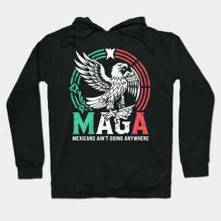 Mexicans Aint Going Anywhere Pride Mexico Immigrant Roots Hoodie